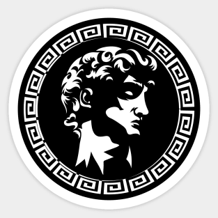 Renaissance Portrait Coin - Sculpture Sticker